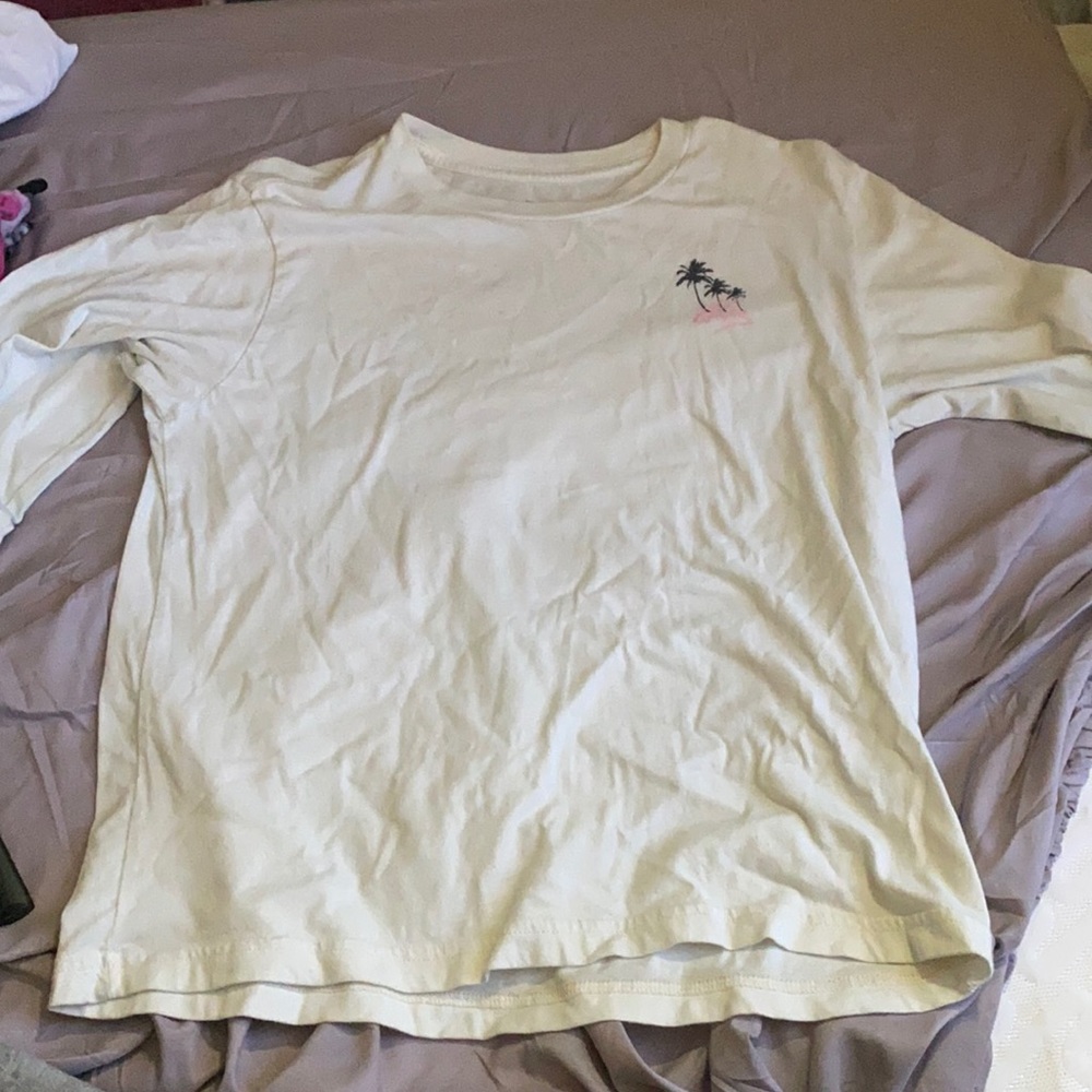 small Foxy long sleeve tee with small design on front and large on back